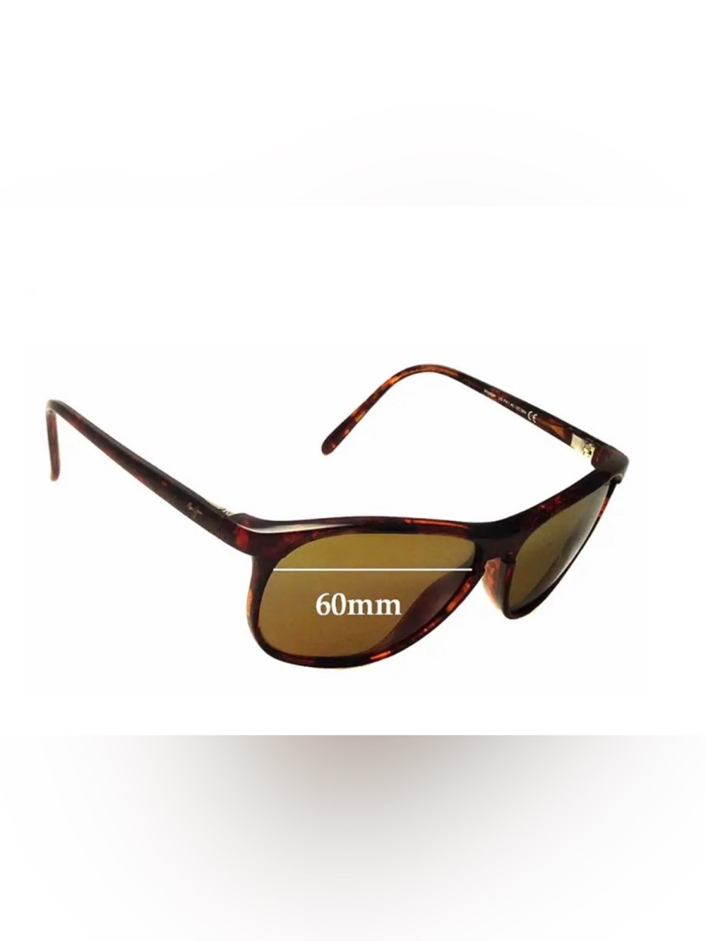 Maui Jim Tortoiseshell Sunglasses with Brown Lenses